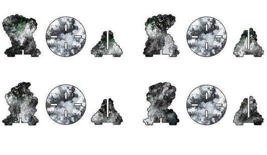 Flames of War: Smoke Bombardment Markers - 