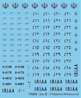 Team Yankee: Iranian Decal Set - 