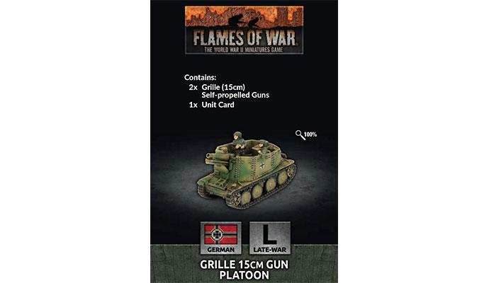 Flames of War: German Grille 15cm Gun Platoon (Late War) - 