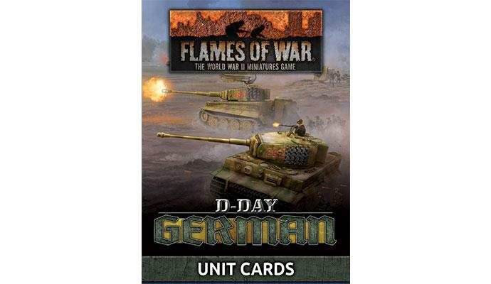 Flames of War: D-Day - German Unit Cards - 