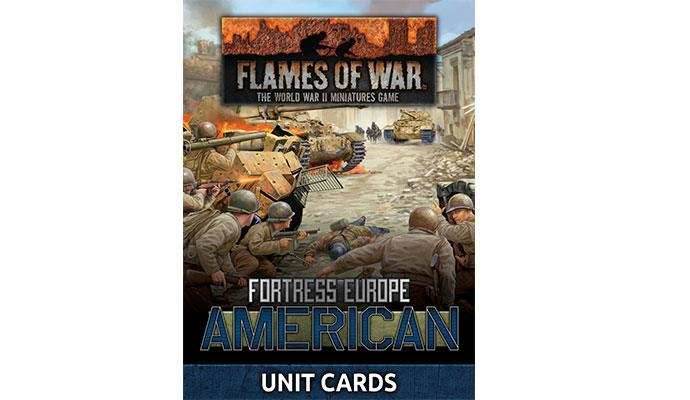 Flames of War: Fortress Europe - American Unit Cards - 