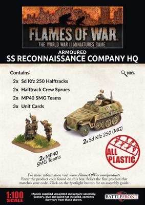 Flames of War: German Armoured SS Reconaissance Company HQ (Late War) - 