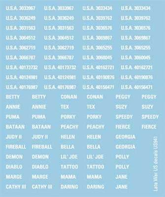 Flames of War: American Decals - 