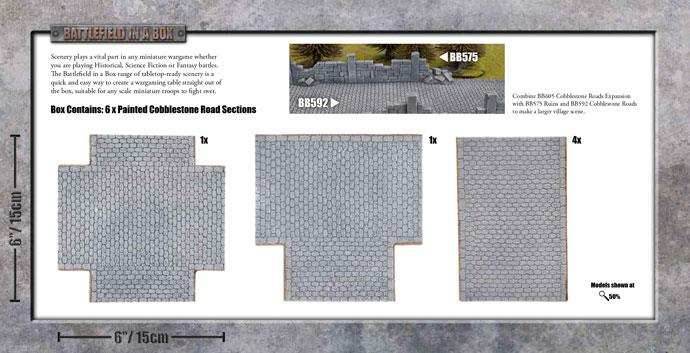 Battlefield in a Box: Wartorn Village - Cobblestone Road Expansion - 