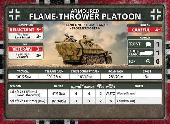 Flames of War: German SD KFZ 251 Flamethrower Platoon (Late War) - 