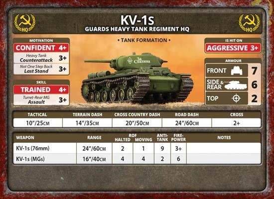 Flames of War: Soviet KV Tank Company (Late War) - 