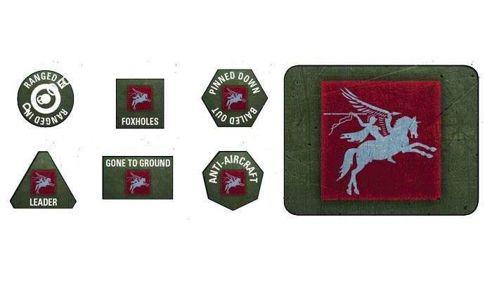 Flames of War: British 6th Airborne Tokens & Objectives - 
