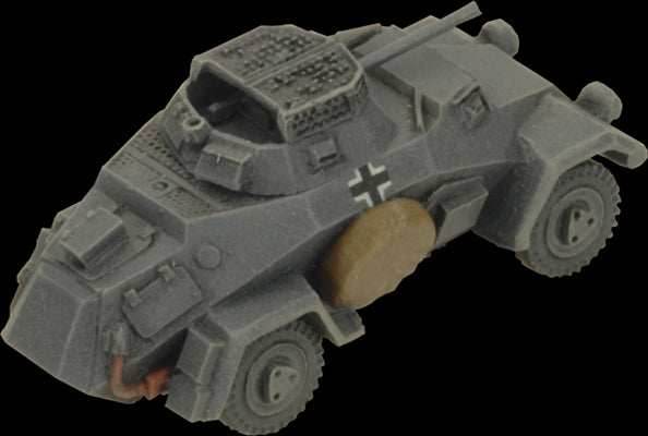 Flames of War: German SD KFZ 221 and 222 Light Scout Troop (Mid War) - 