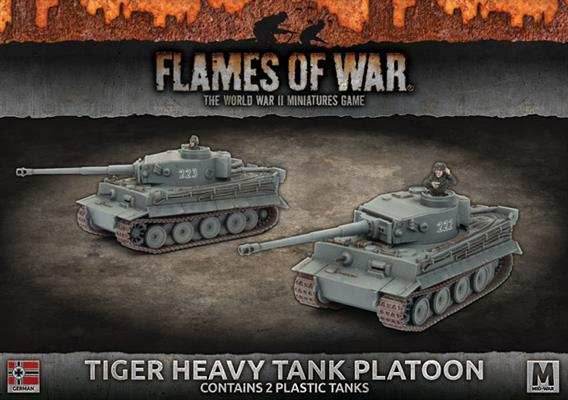 Flames of War: German Tiger Heavy Tank Platoon (Mid War) - 