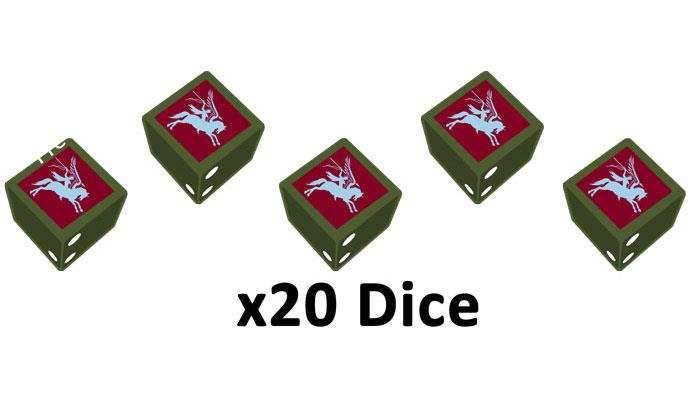 Flames of War: British 6th Airborne Division Dice Set - 