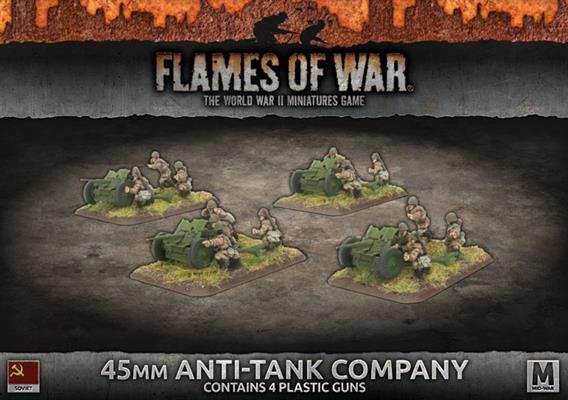 Flames of War: Soviet 45mm Anti-Tank Company (Mid War) - 