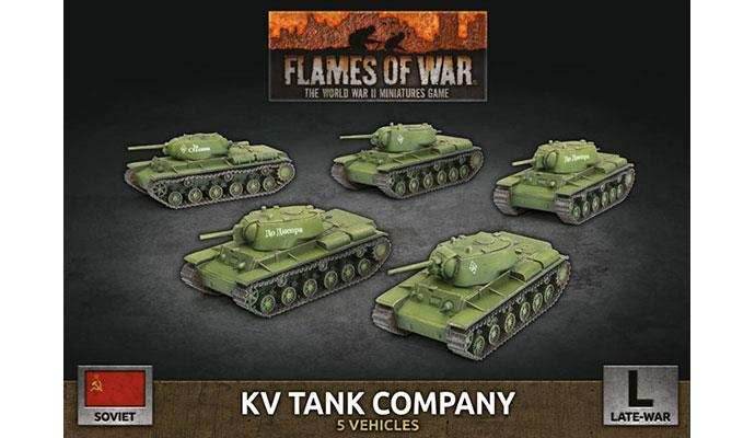 Flames of War: Soviet KV Tank Company (Late War) - 