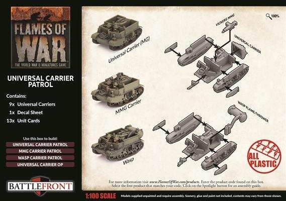 Flames of War: British Universal Carrier Patrol (Late War) - 