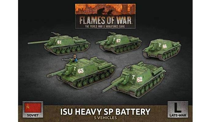 Flames of War: Soviet ISU Heavy SP Battery (Late War) - 