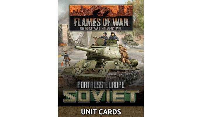 Flames of War: Fortress Europe - Soviet Unit Cards - 
