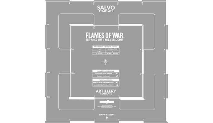 Flames of War: Salvo Template (Etched) - 