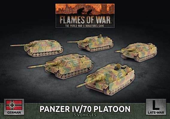 Flames of War: German Panzer IV/70 Platoon (Late War) - 