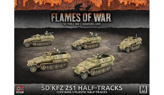 Flames of War: German SD KFZ 251 Half-Tracks (Mid War) - 