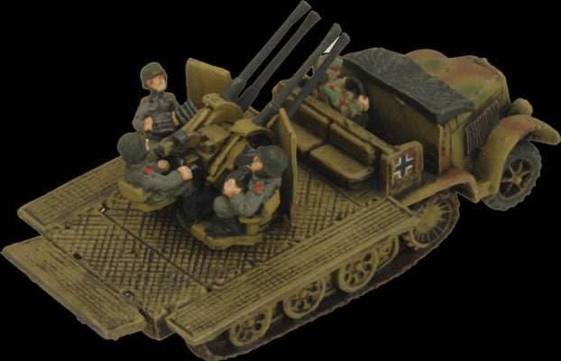 Flames of War: German SD KFZ 7/1 Quad AA Platoon (Late War) - 