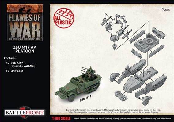 Flames of War: Soviet ZSU M17 Anti-Aircraft Platoon (Late War) - 