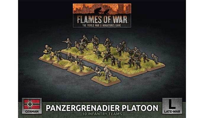 Flames of War: German Panzergrenadier Platoon (Late War) - 