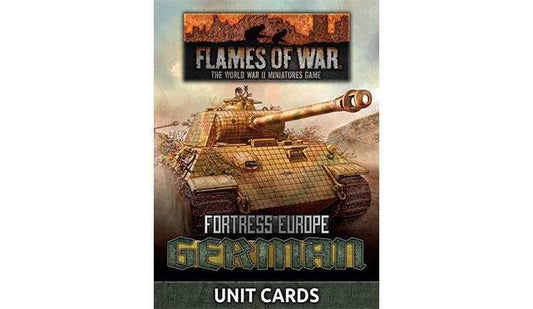 Flames of War: Fortress Europe - German Unit Cards - 