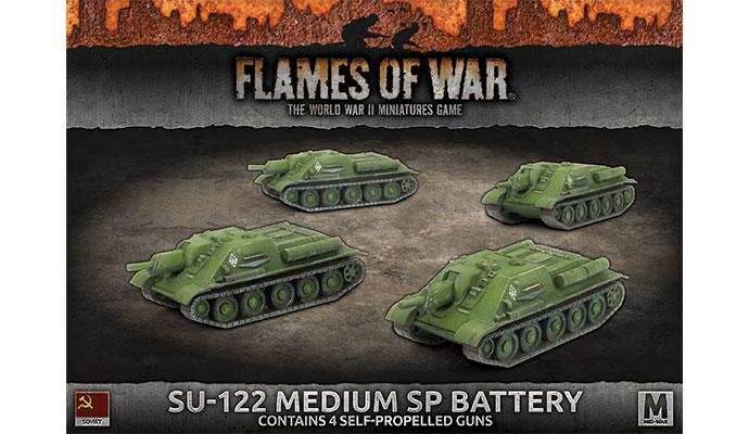 Flames of War: Soviet SU-122 Medium SP Battery (Mid War) - 