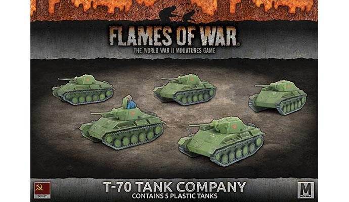 Flames of War: Soviet T-70 Tank Company (Mid War) - 