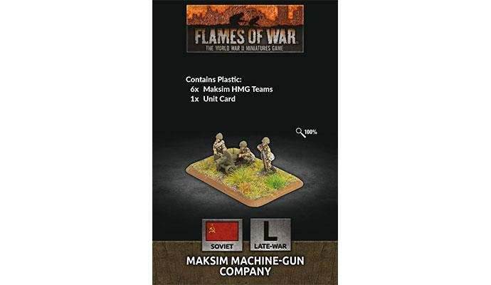 Flames of War: Soviet Maksim Machine-Gun Company (Late War) - 