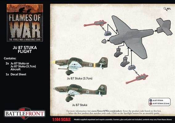 Flames of War: German Ju 87 Stuka Flight (Late War) - 