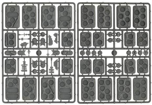 Flames of War: Soviet Plastic Bases - Rubble - 