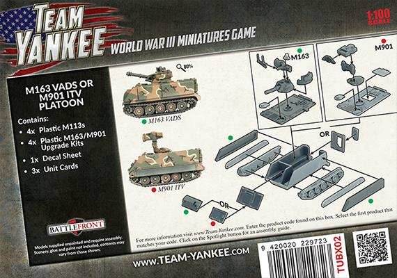 Team Yankee: M163 VADS or M901 ITV Platoon - 