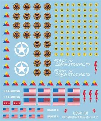 Flames of War: American Decals - 