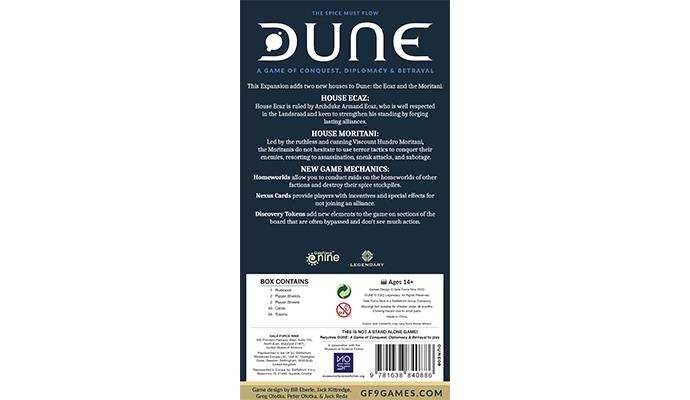Dune: The Boardgame - Ecaz & Moritani House Expansion - 