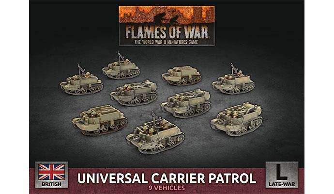 Flames of War: British Universal Carrier Patrol (Late War) - 
