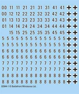 Flames of War: German Heer Panzer Decals - 