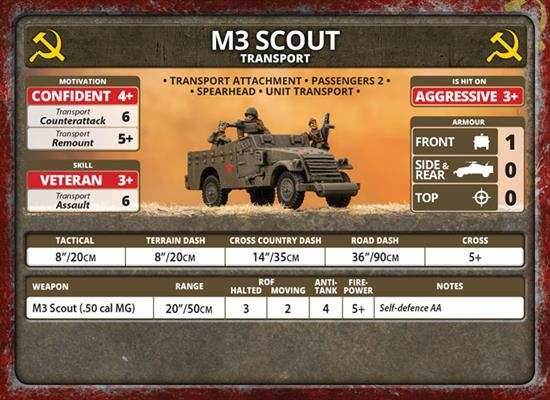 Flames of War: Soviet M3 Scout Transport (Late War) - 