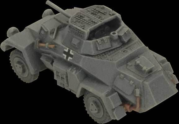 Flames of War: German SD KFZ 221 and 222 Light Scout Troop (Mid War) - 