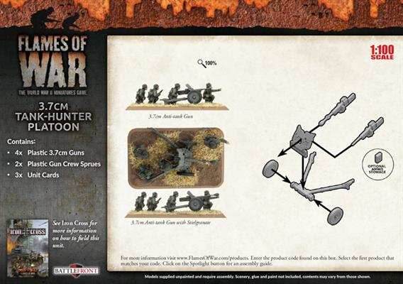 Flames of War: German 3.7cm Tank-Hunter Platoon (Mid War) - 