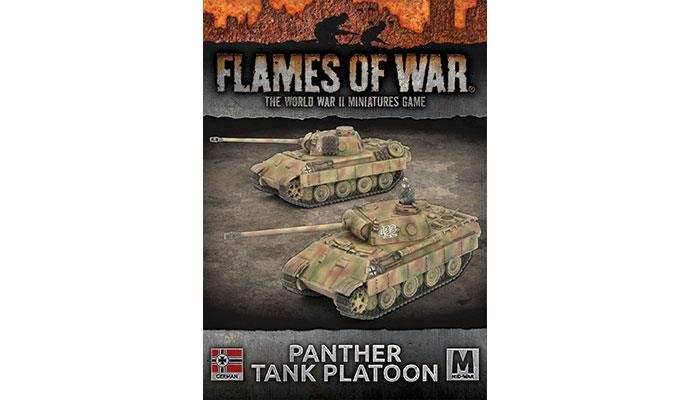 Flames of War: German Panther Tank Platoon (Mid War) - 