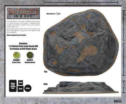 Battlefield in a Box: Extra Large Rocky Hill - 