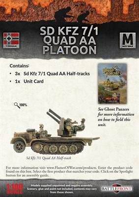 Flames of War: German SD KFZ 7/1 Quad AA Platoon (Mid War) - 