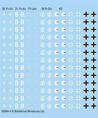 Flames of War: German Heer Panzer Decals - 
