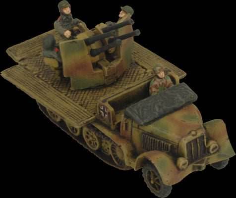 Flames of War: German SD KFZ 7/1 Quad AA Platoon (Late War) - 