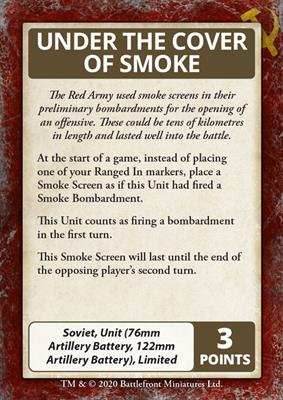 Flames of War: Bagration - Soviet Command Cards - 