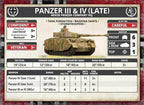 Flames of War: German Panzer IV (Late) Tank Platoon (Mid War) - 