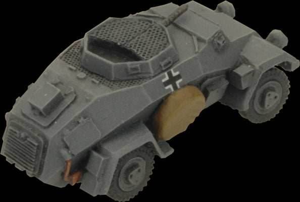 Flames of War: German SD KFZ 221 and 222 Light Scout Troop (Mid War) - 