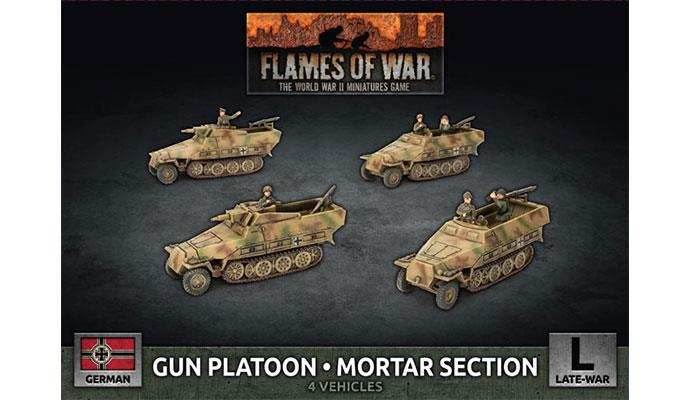 Flames of War: German Gun Platoon / Mortar Section (Late War) - 