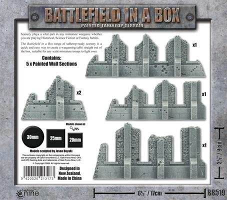 Battlefield in a Box: Gothic Battlefields - Ruined Walls - 