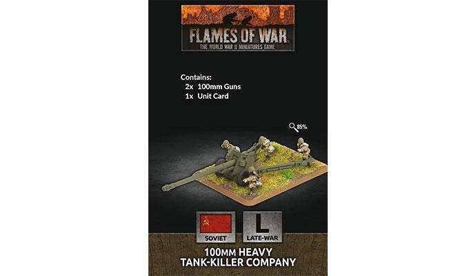 Flames of War: Soviet 100mm Heavy Tank-Killer Company (Late War) - 